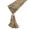 Spotted Leopard Print Chiffon Table Runner Rustic Sheer Table Decor