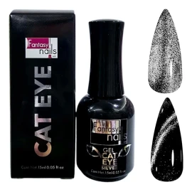 Gel Cat Eye Silver 15 Ml Fantasy Nails Silver