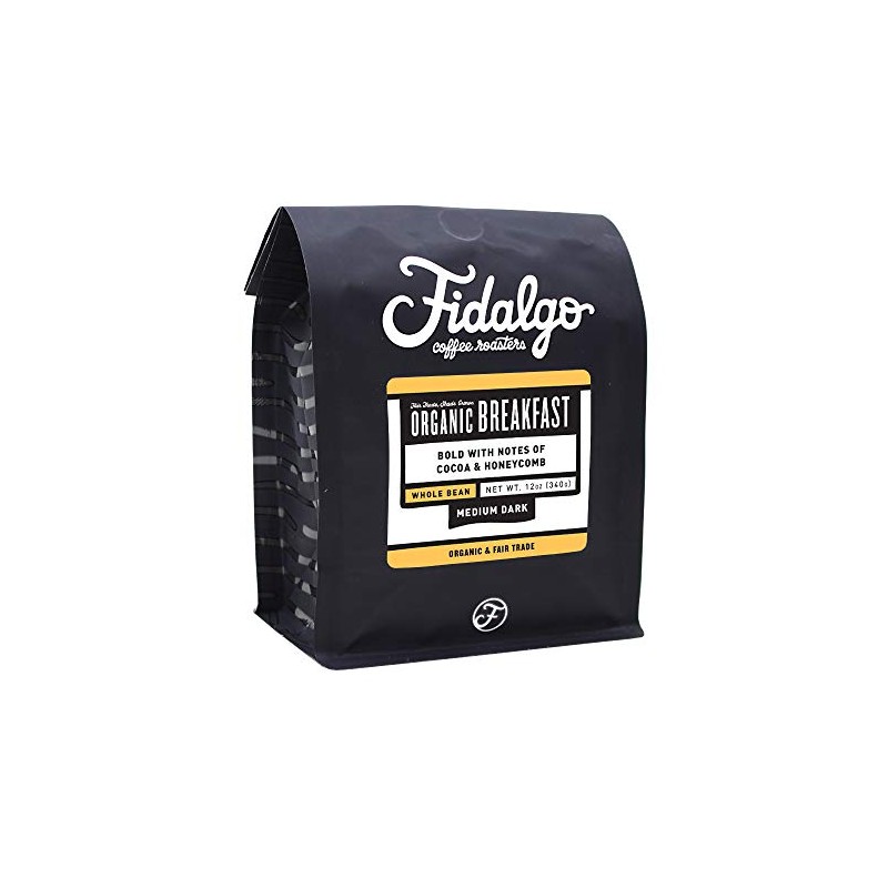 Organic Breakfast Blend, Whole Bean, 12oz bag