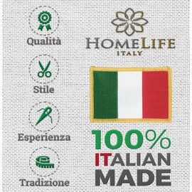 HomeLife Washable Non-Slip Kitchen Rug Made in Italy [Cm 58X80] | Modern Chenille Runner | Colourful Long Runner Rug with Digital Print with Majolica Tiles Design [Cm 58X80]