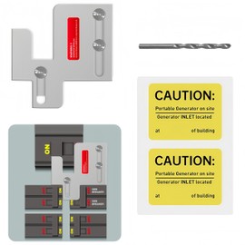 Generator Interlock Kit Compatible with Eaton Cutler Hammer BR Series 150 and 200 amp Panels,1 1/4-1 7/16 inches Spacing Between Main and Branch Breaker (EAT-PN200)