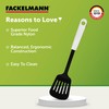 Fackelmann Slotted Turner Arcadalina of, Black/White, 34 x 8 x