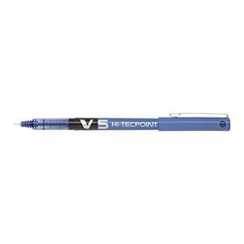 Pack of 6 Pilot V5 Hi-Tecpoint Liquid Ink Rollerball Pen Fine Pink Paste