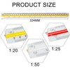 Scale Ruler 30cm Scale Ruler Architect Plastic Scale Rule Grooves