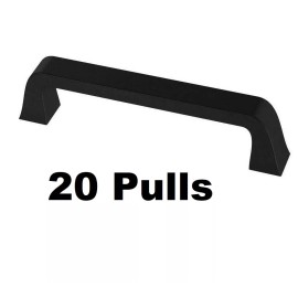 Liberty Hardware 20 Liberty Drawer Cabinet 3-3/4" Classic Bell Pull Flat Black (Total 10 Packs)