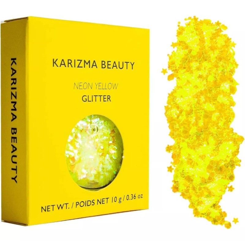 Karizma Set 4 Purpurinas Glitter Para Cara Y Corporal Neon