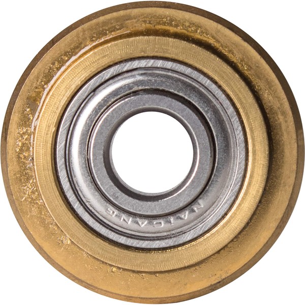 QEP 7/8 in. Titanium Coated Replacement Scoring Wheel for Multiple Tile Types, Gold, 21178