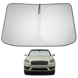 Proadsy 2026 Upgrade Front Windshield Sun Shade Foldable Sunshade Protector Custom Fit 2019-2023 Lincoln Nautilus SUV Accessories, PRS331