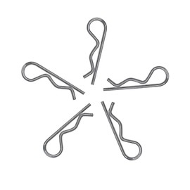 5 PCS Carbon Steel R Clips Spring Retaining Wire Hair Pins Lynch Cotter M2.5x50