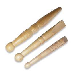 AOVNA 3Pcs Traditional Thai Wooden Massage Sticks Self-Massage Acupressure Bars Thai Health Stick Trigger Point Massaging Sticks for Men Women Body Feet Muscle