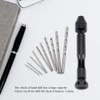 Fdit Mini Rotary Micro Twist Hand Drill Bit with Attachments
