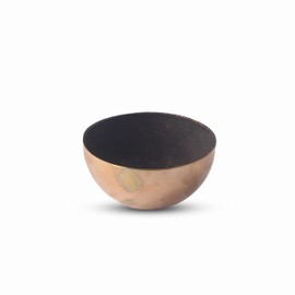 Khasiyat Bazaar Bronze Massage Bowl Ayurvedic Detox Foot Massager, Relaxation and Deep Cleaning - Ancient Indian Technique (without Handle)