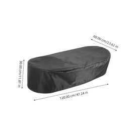 Sosoport Oval Shape Tank Pool Cover Oxford Cloth Rainproof Outdoor Tank Protector