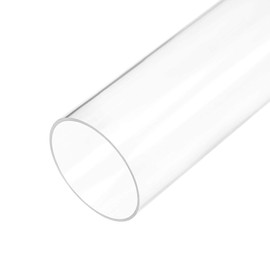 TA-VIGOR Acrylic Pipe Clear Rigid Round Tube 41mm ID 45mm OD 305mm for Lamps and Lanterns, Water Cooling System