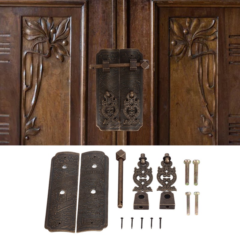 Antique Drawer Pendant Pulls Beautifully Engraved High Hardness Brass Book