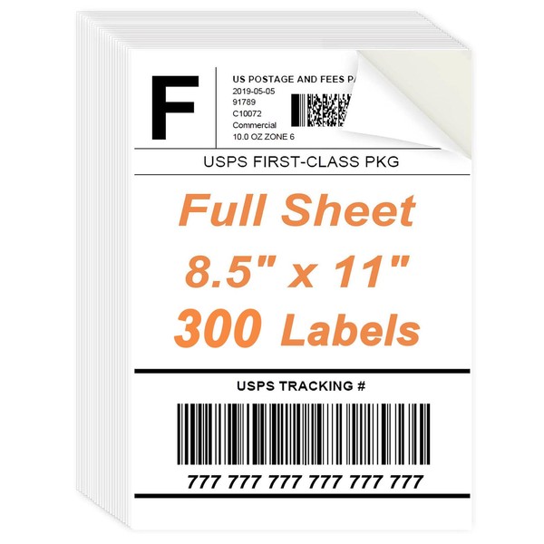 8.5" x 11" Sticker Paper for Inkjet Printers - 300