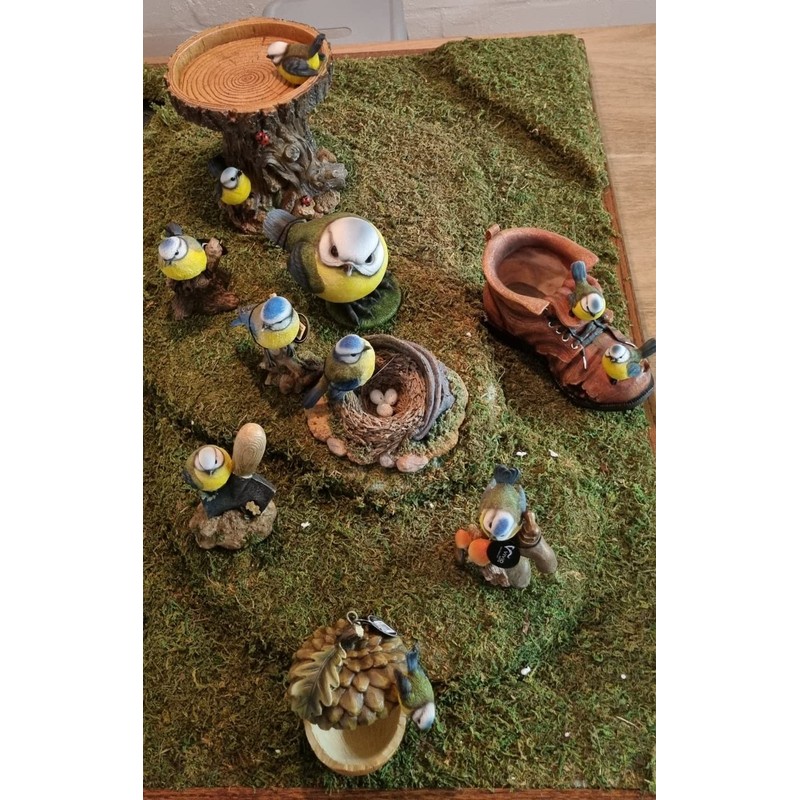 Vivid Arts - SB-ROBN-G Silver Birch Robin Wood Effect Garden