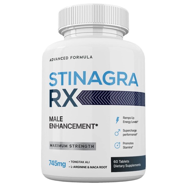 Nutra City Stinagra RX Pills, 60 Count, 1 Month Supply