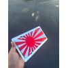 Japan Rising Flag Mirror Acrylic laser cut license plate JDM