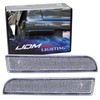 iJDMTOY Clear Lens Rear Bumper Reflector Lenses Compatible With 2008-2016