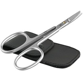 Nagelschere Kinder mit abgerundeten Enden im Etui - Rostfreie Babynagelschere abgerundet (Nagelschere mit abgerundeten Enden 9 cm + Etui)