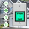 Push to Exit Button, Briidea Indoor Green Square Request to