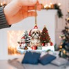Talataca Shih Tzu 2D Flat Christmas Ornament, Shih Tzu Gift