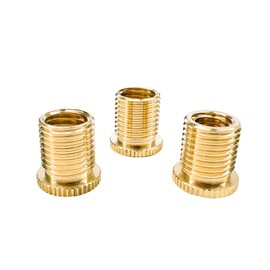 MUQIDA 3PCS Shift Knob Thread Adapters, M8 X 1.25/M10 X 1.25/M10 X 1.5 Brass Adapters for Gear Shift Heads, Universal Shifter Knob Threaded Screws for Manual Automatic Vehicle