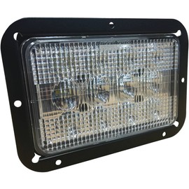 TIGERLIGHTS Tiger Lights TL6220 LED Headlight Compatible With/Replacement For Gleaner C62, R40, R42, R50, R52, R60, R62, R70, R72, Massey Ferguson 8680 4" Length, Spot/Flood Light Pattern, 12-24 Volt