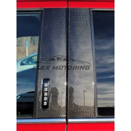 GenX Trims USA Made Real Carbon Fiber Pillar Post Trim FOR 2015-2025 Ford F-150 With Keypad