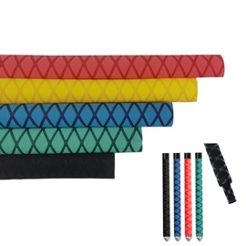 Aventik 25mm 30mm 35mm 40mm X-Tube Heat Shrink Wrap Tubing for Fishing Rod Grips with Non Slip Waterproof and Insulation 40 Inch Lengths Durable(Green-25mm)