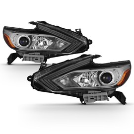 ACANII - For 2016 2017 2018 Nissan Altima Headlights Halogen w/out LED DRL Headlamps Driver + Passenger Side