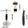 Union Razors SS5 Black Three Piece Straight Shave Kit with
