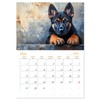 German Shepherd - Artwork (Monthly Wall Calendar 2026 16.5" x