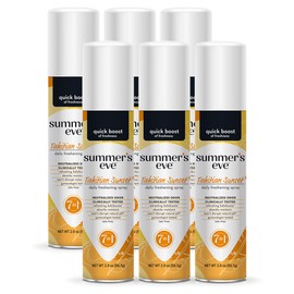 Summer's Eve Summer's Eve Tahitian Sunset Daily Feminine Spray, 2 oz, 6 Pack