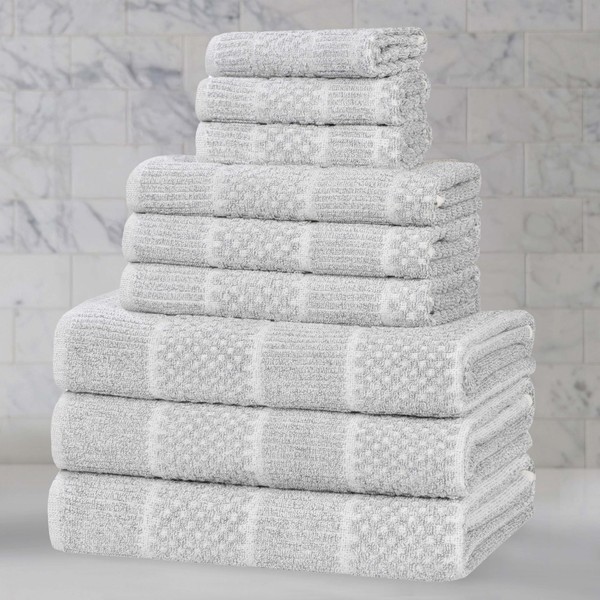 Superior Naples Viscose Cotton Blend Medium Weight Towels, for Bathroom,
