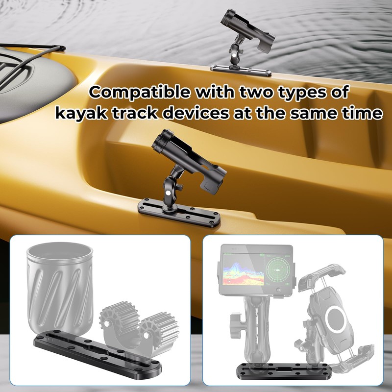 VAZESWIN 2 PCS 7" Kayak Track Mount, Low Profile Kayak