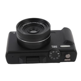 5K Digital Camera 75MP - 3" Flip Screen WiFi Vlogging Camera with 18X Optical Zoom, Autofocus Portable Travel Camera for YouTube Content Creators & Photography Beginners (Black)