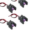 Ollanoos 4Pcs 2 Pin Car Diesel Injector Connector Wire Harness