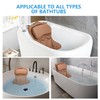 REEZEIVI Bath Pillows for Tub,Bath Pillow with 6 Non-Slip Suction