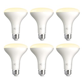TJOY BR30 LED Light Flood Bulb, 65 Watt Equivalent, Energy Efficient 9W, E26 Standard Base,3000K, Dimmable, 15000 Hour Lifetime, for Ceiling, Recessed Can, Living Room and Kitchen, 6-Pack