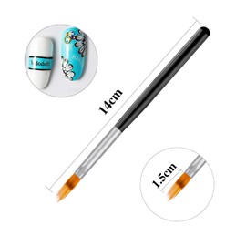 DANNEASY 6Pcs Nail Brush Acrylic Nail Art Brush Nail Ombre Brush Oblique Head French Tips Nail Painting Pen Nail Gradient Brush Nail Design Brushes Nail Tools