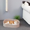 FUKUMARU Cat Scratcher, 24 Inch Sofa Shape Cat Scratching Bed,
