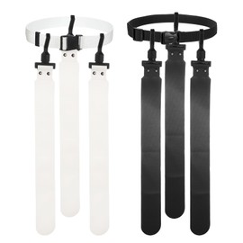 YELARXI Flag Football Set, Adjustable Flag Football Belt with 1 Belt and 3 Flags Easy Tear Away for Men Women Players Training Competition (Black/White)