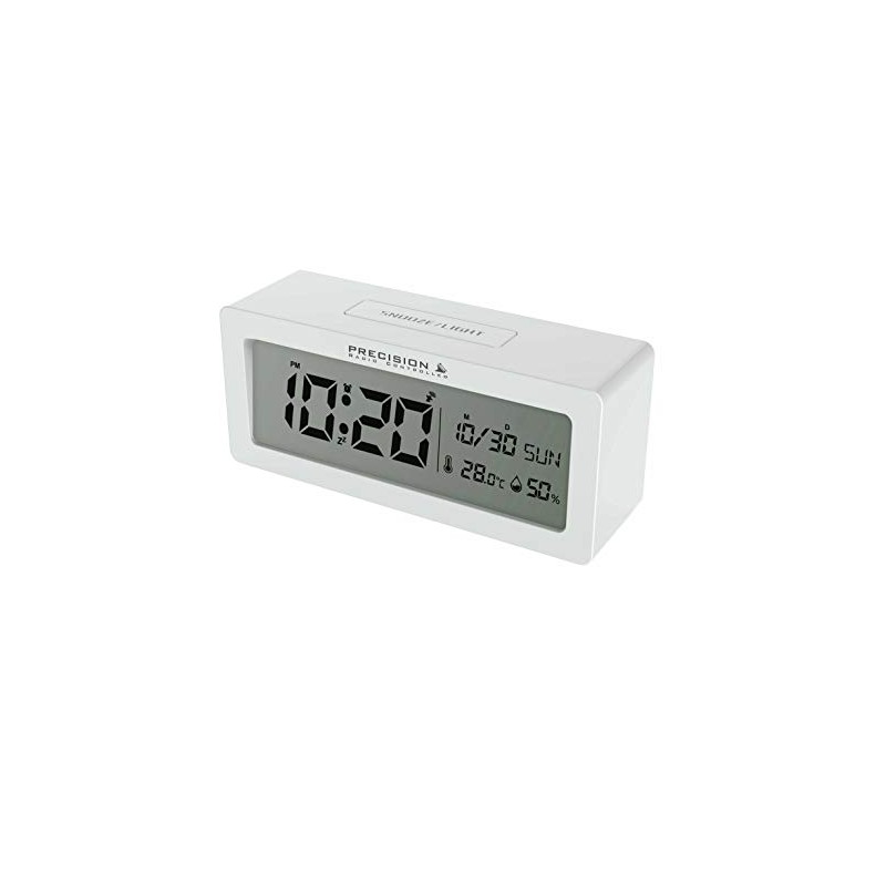 PRECISION Alarm Clock, White, One Size