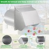 8 inch Wall Vent Ccover,Exhaust Vent Hooded Wall Vent with