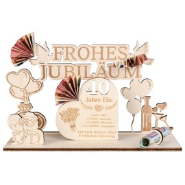 MINISONA 40th Wedding Anniversary Gifts Ruby Wedding Gifts 40th Wedding Anniversary Gift Ruby Wedding Anniversary Gifts for Couples (40)