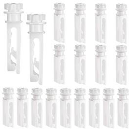 Vertical Blind Replacement Parts Repair Tabs White Stems for Window Carrier Vertical Blinds Curtain Accessories(12 Pieces)