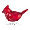 Sndperiexam 1 Pc Red Acrylic Cardinal Figurine Home Decor Glass
