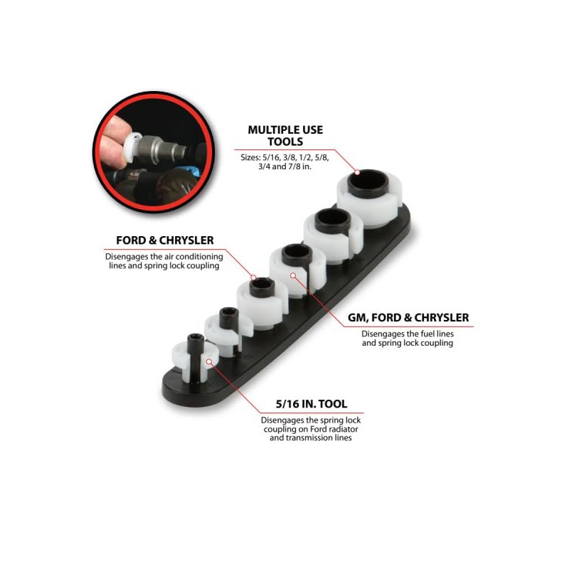Performance Tool W83149 Universal A/C & Fuel Line Disconnect Set